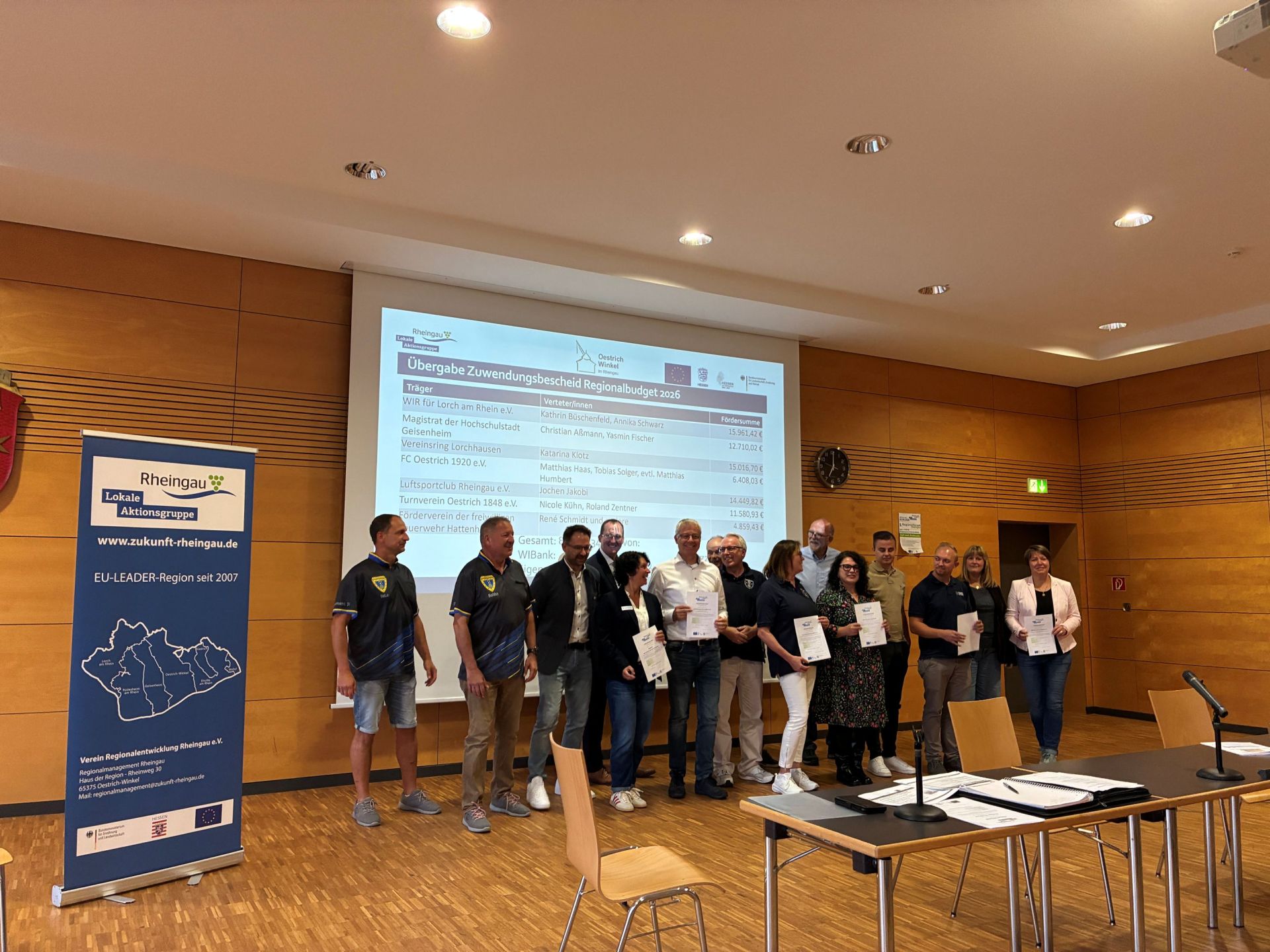 Regionalforum - Fördermittelübergabe