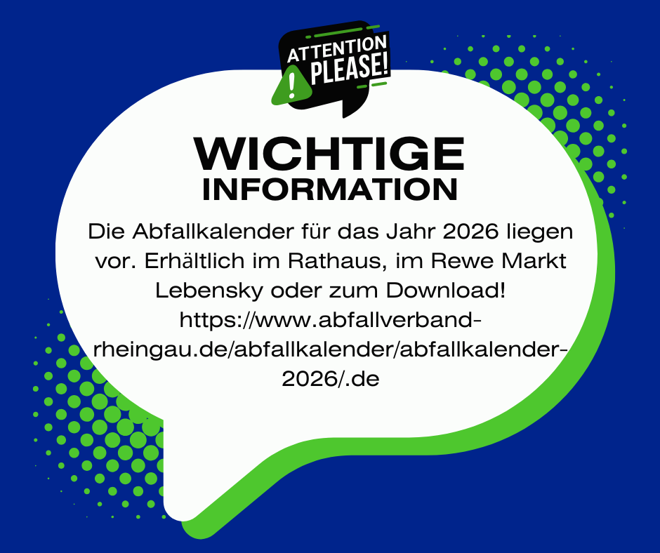 Stadt Lorch am Rhein - Abfallkalender 2026 - 1