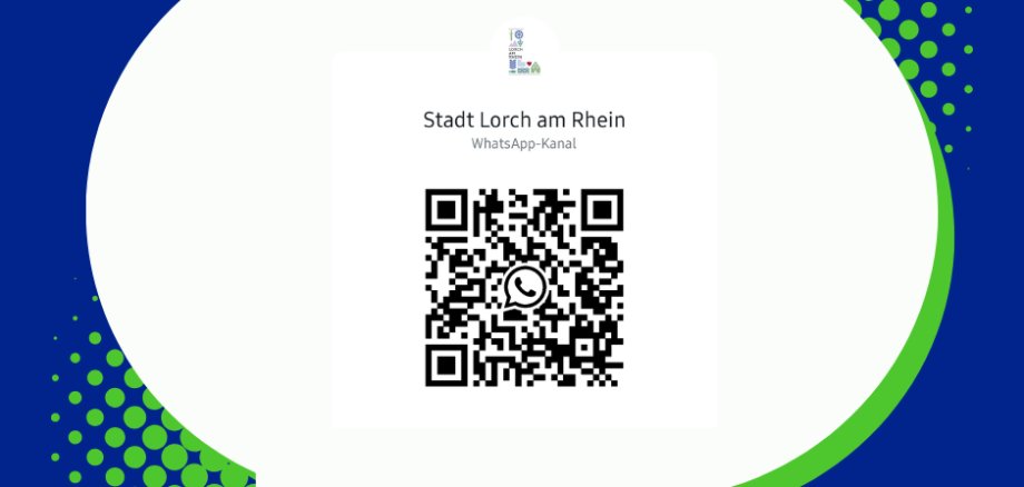 QR-Code zum Abonnieren des WhatsApp Kanals der Stadt Lorch am Rhein