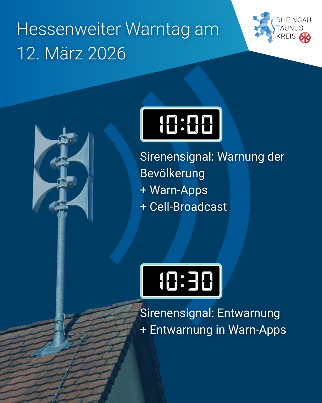Hessenweiter Warntag 12.03.2026 - Teaser für Montag